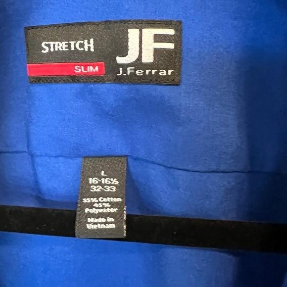 Royal sapphire cobalt blue oversized classic  boyfriend button up down shirt - Picture 11 of 12